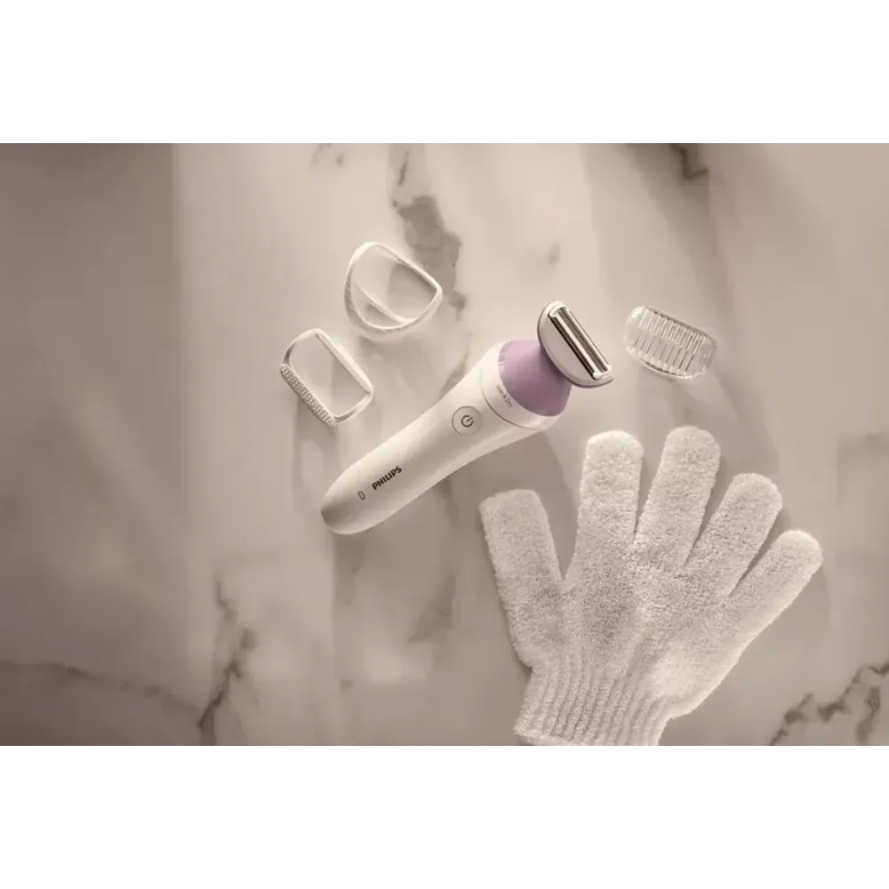 Бритва для женщин Philips BRL136/00, Series 6000, для влажной и сухой эпиляции