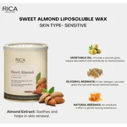 RICA Sweet Almond wax - Воск с экстрактом миндаля, 800ml