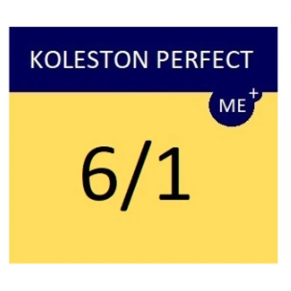 WELLA PROFESSIONALS KOLESTON PERFECT ME+ - Краска для волос, 6/1 - ТЁМНЫЙ ПЕПЕЛЬНЫЙ БЛОНД