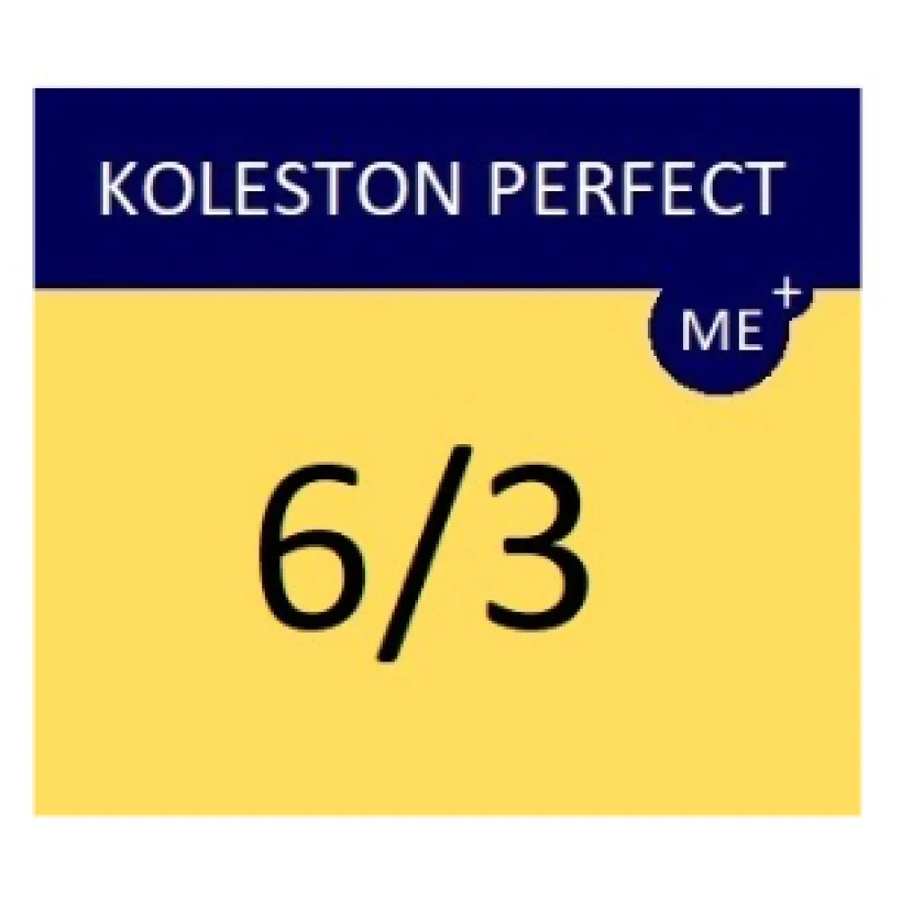 WELLA PROFESSIONALS KOLESTON PERFECT ME+ - Краска для волос, 6/3 - ТЁМНЫЙ ЗОЛОТИСТЫЙ БЛОНД