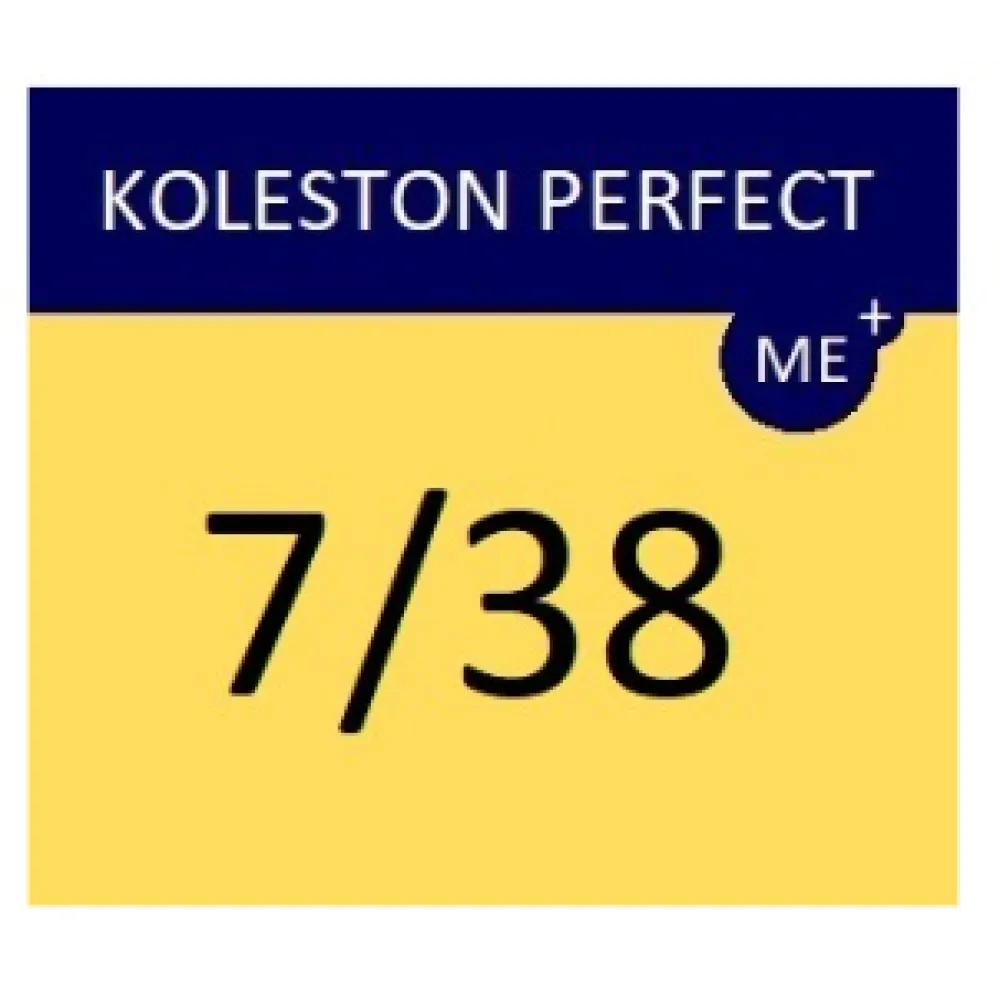 WELLA PROFESSIONALS KOLESTON PERFECT ME+ - Краска для волос, 7/38 - СРЕДНИЙ БЛОНД ЗОЛОТИСТО-ЖЕМЧУЖНЫЙ