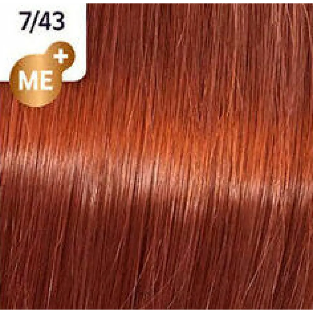 WELLA PROFESSIONALS KOLESTON PERFECT ME+ - Краска для волос, 7/43 - СРЕДНИЙ КРАСНЫЙ ЗОЛОТИСТЫЙ БЛОНД