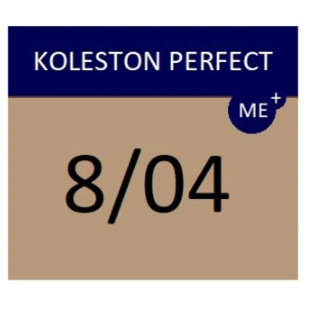 WELLA PROFESSIONALS KOLESTON PERFECT ME+ - Краска для волос, 8/04 - НАТУРАЛЬНЫЙ МЕДНЫЙ СВЕТЛЫЙ БЛОНД