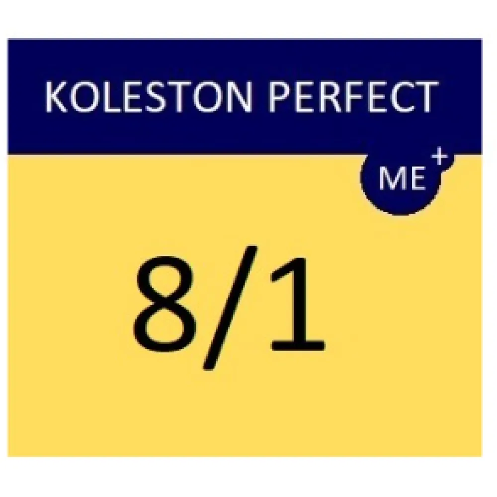 WELLA PROFESSIONALS KOLESTON PERFECT ME+ - Краска для волос, 8/1 - СВЕТЛЫЙ ПЕПЕЛЬНЫЙ БЛОНД