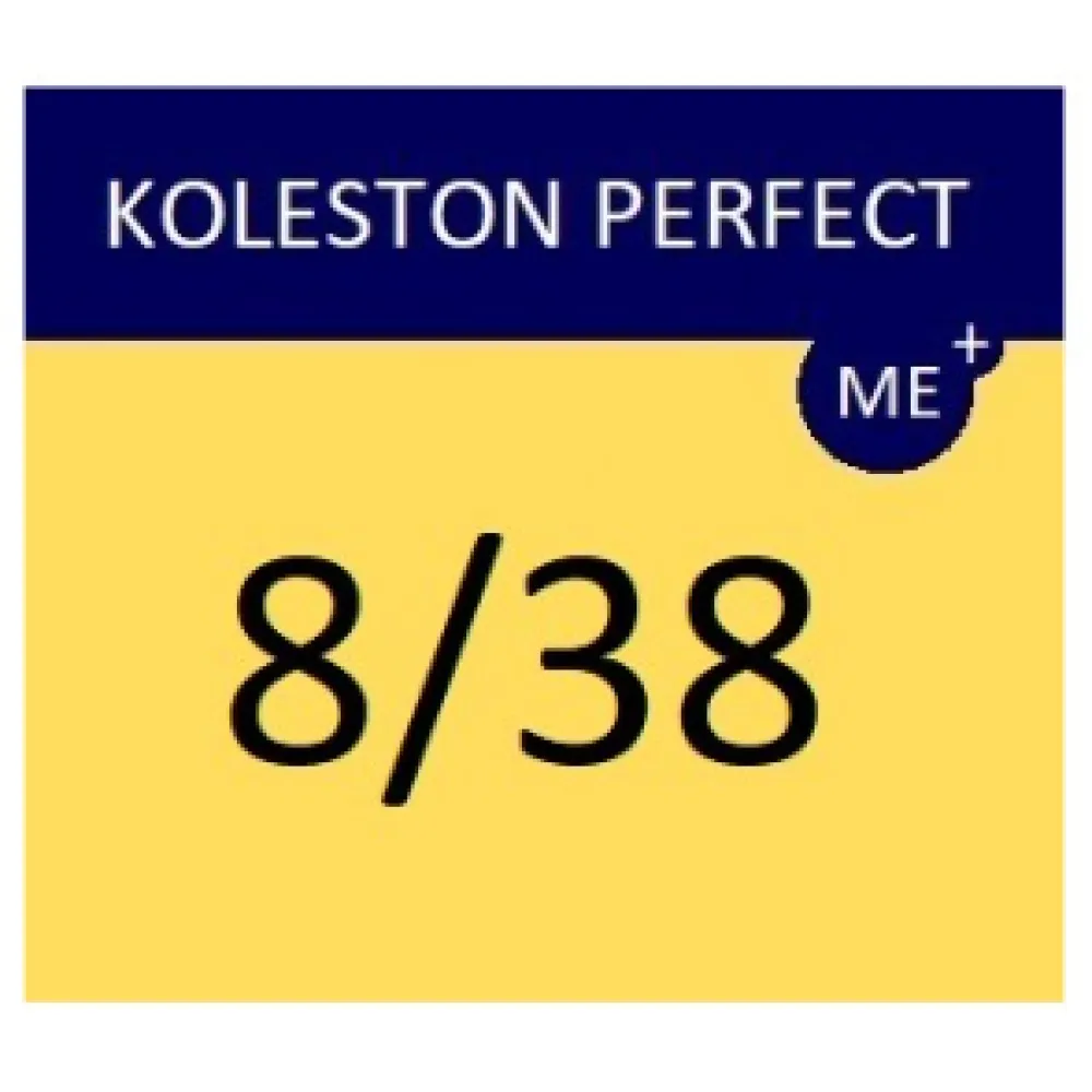 WELLA PROFESSIONALS KOLESTON PERFECT ME+ - Краска для волос, 8/38 - СВЕТЛЫЙ БЛОНД ЗОЛОТИСТО-ЖЕМЧУЖНЫЙ