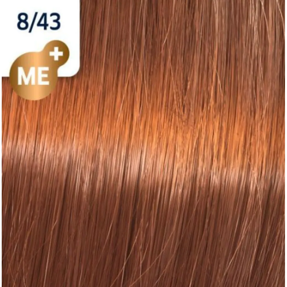 WELLA PROFESSIONALS KOLESTON PERFECT ME+ - Краска для волос, 8/43 - СВЕТЛЫЙ КРАСНЫЙ ЗОЛОТИСТЫЙ БЛОНД