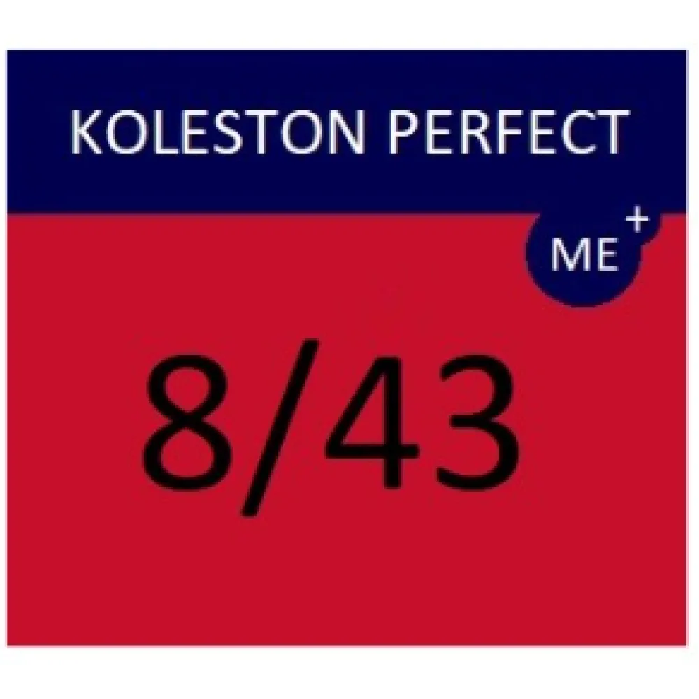 WELLA PROFESSIONALS KOLESTON PERFECT ME+ - Краска для волос, 8/43 - СВЕТЛЫЙ КРАСНЫЙ ЗОЛОТИСТЫЙ БЛОНД