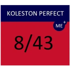 WELLA PROFESSIONALS KOLESTON PERFECT ME+ - Краска для волос, 8/43 - СВЕТЛЫЙ КРАСНЫЙ ЗОЛОТИСТЫЙ БЛОНД