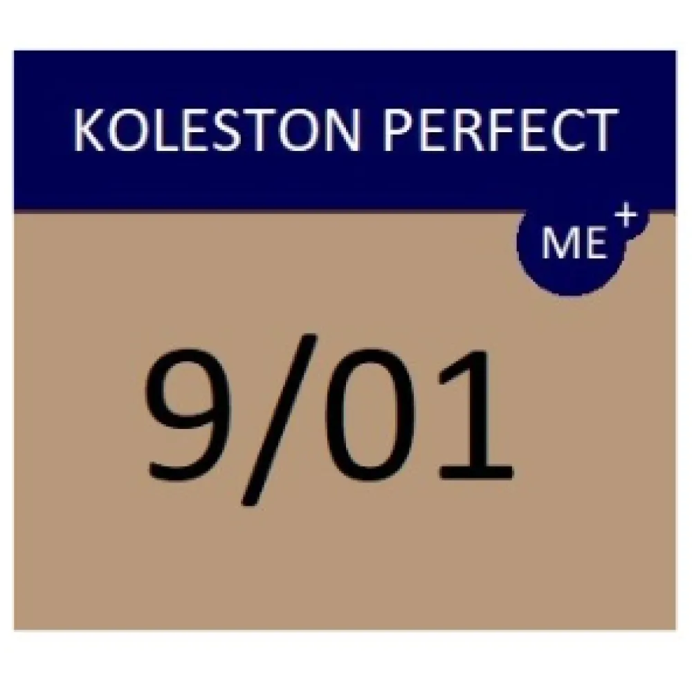 WELLA PROFESSIONALS KOLESTON PERFECT ME+ - Краска для волос, 9/01 - ОЧЕНЬ СВЕТЛЫЙ НАТУРАЛЬНЫЙ ПЕПЕЛЬНЫЙ БЛОНД