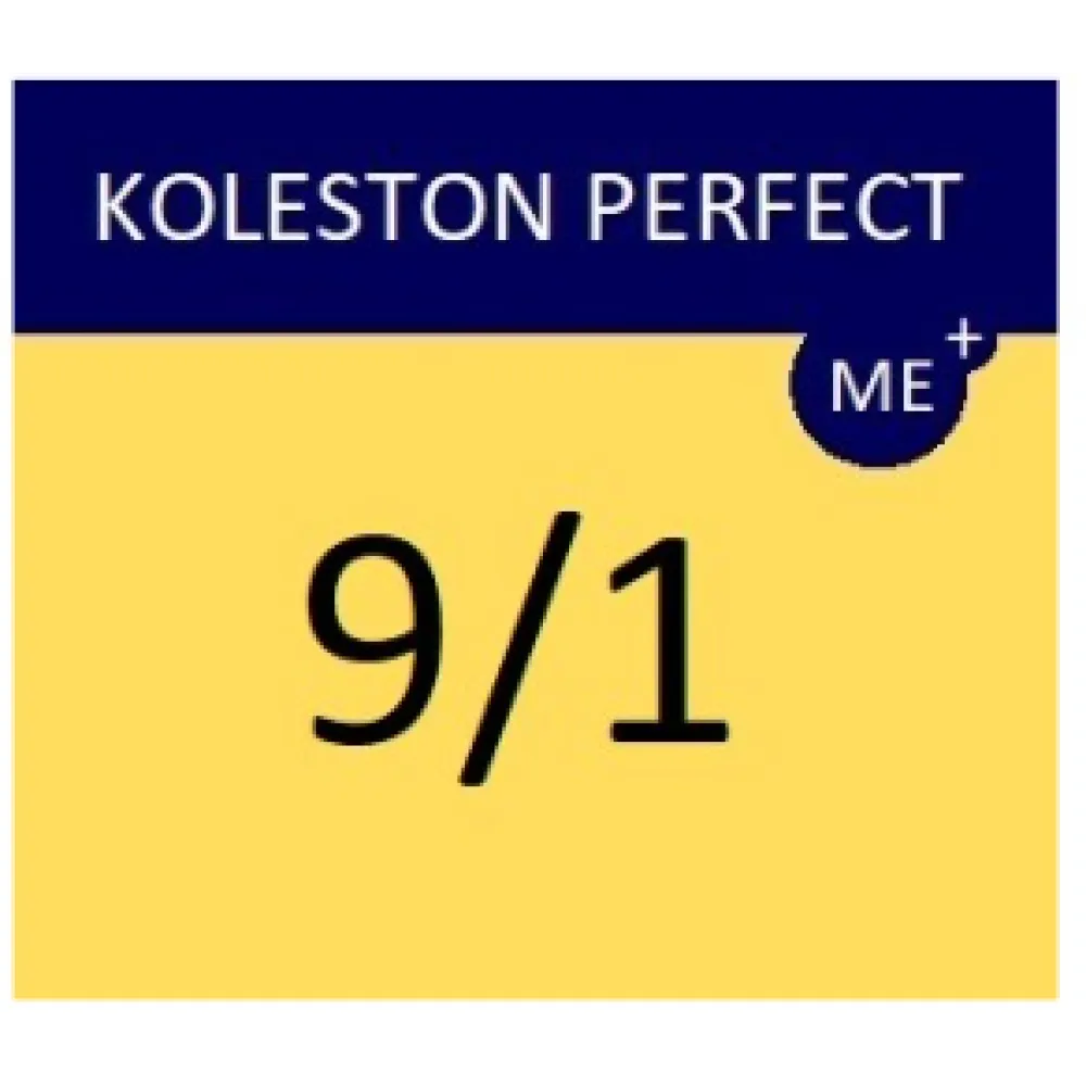 WELLA PROFESSIONALS KOLESTON PERFECT ME+ - Краска для волос, 9/1 - ОЧЕНЬ СВЕТЛЫЙ ПЕПЕЛЬНЫЙ БЛОНД