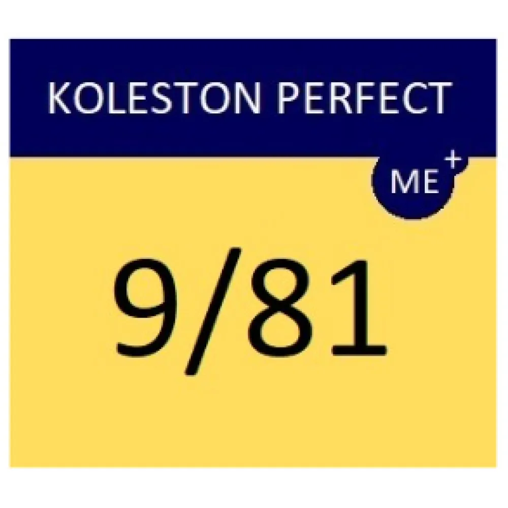 WELLA PROFESSIONALS KOLESTON PERFECT ME+ - Краска для волос, 9/81 - ОЧЕНЬ СВЕТЛЫЙ ЖЕМЧУЖНЫЙ ПЕПЕЛЬНЫЙ БЛОНД