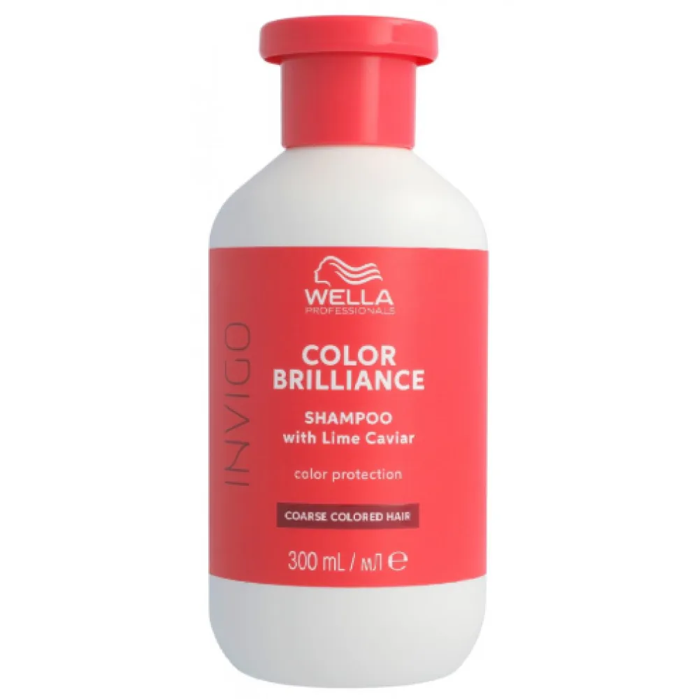 WELLA PROFESSIONAL INVIGO Color Brilliance Coarse Shampoo - Шампунь для защиты цвета окрашенных и жестких волос, 300ml