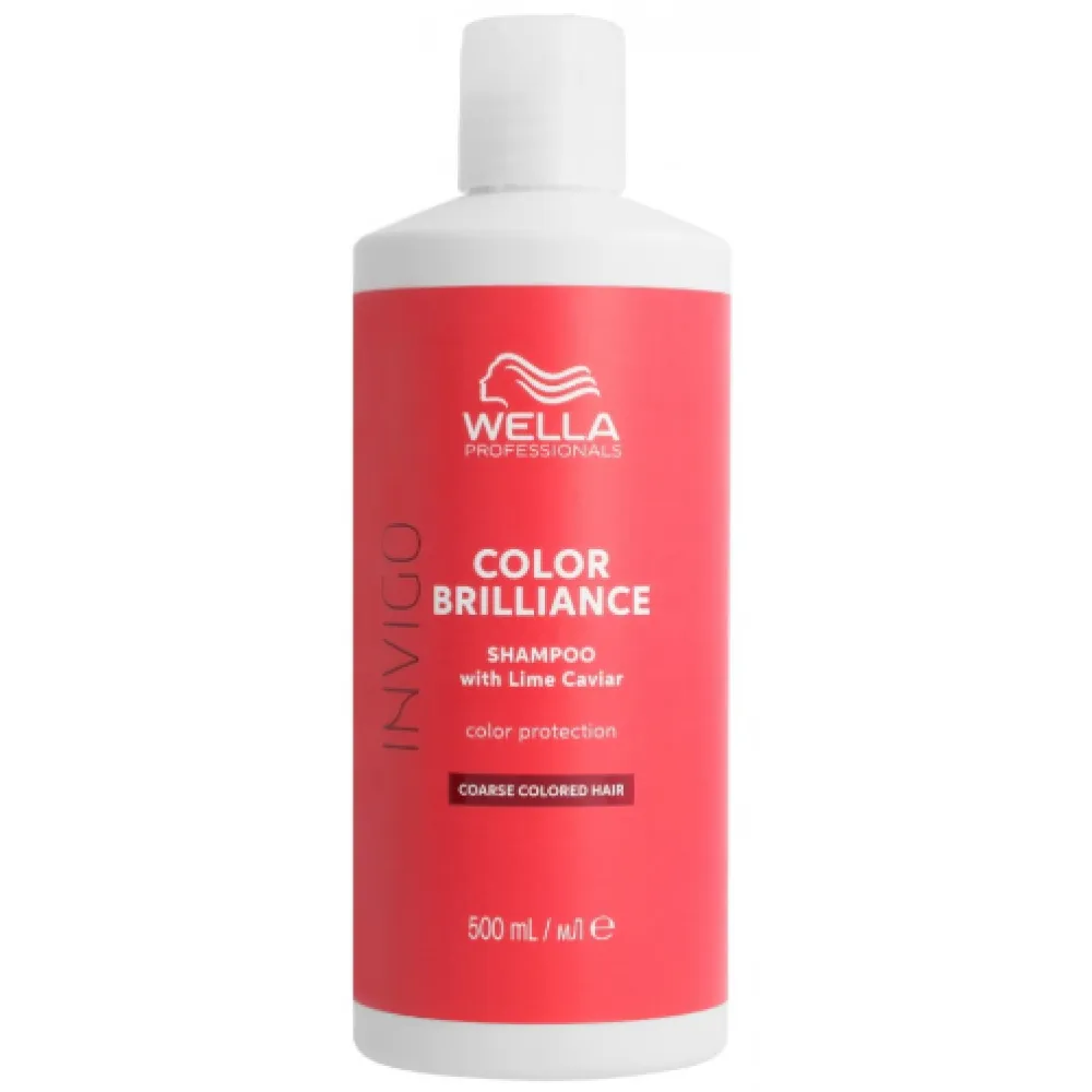 WELLA PROFESSIONAL INVIGO Color Brilliance Coarse Shampoo - Шампунь для защиты цвета окрашенных и жестких волос, 500ml