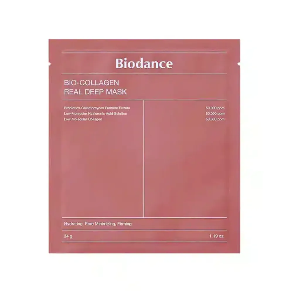 BIODANCE Biodance Bio-Collagen Real Deep mask - Инновационная гидрогелевая маска с коллагеном для эластичности кожи, 34g.