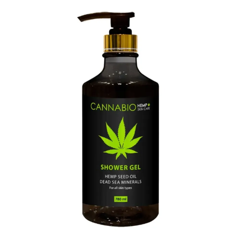 SEA of SPA Moisturizing shower cream CANNABIO with Hemp Oil - Кремовый гель для душа с экстрактом Алоэ Вера и грязью Мёртвого моря, 780ml (sea-shower-cannabio)