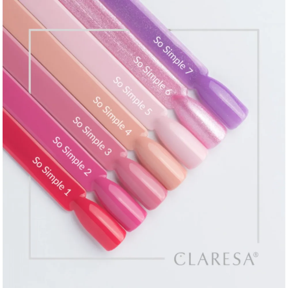 CLARESA So Simple 7 - Стойкий гибридный гель лак для ногтей, 5ml