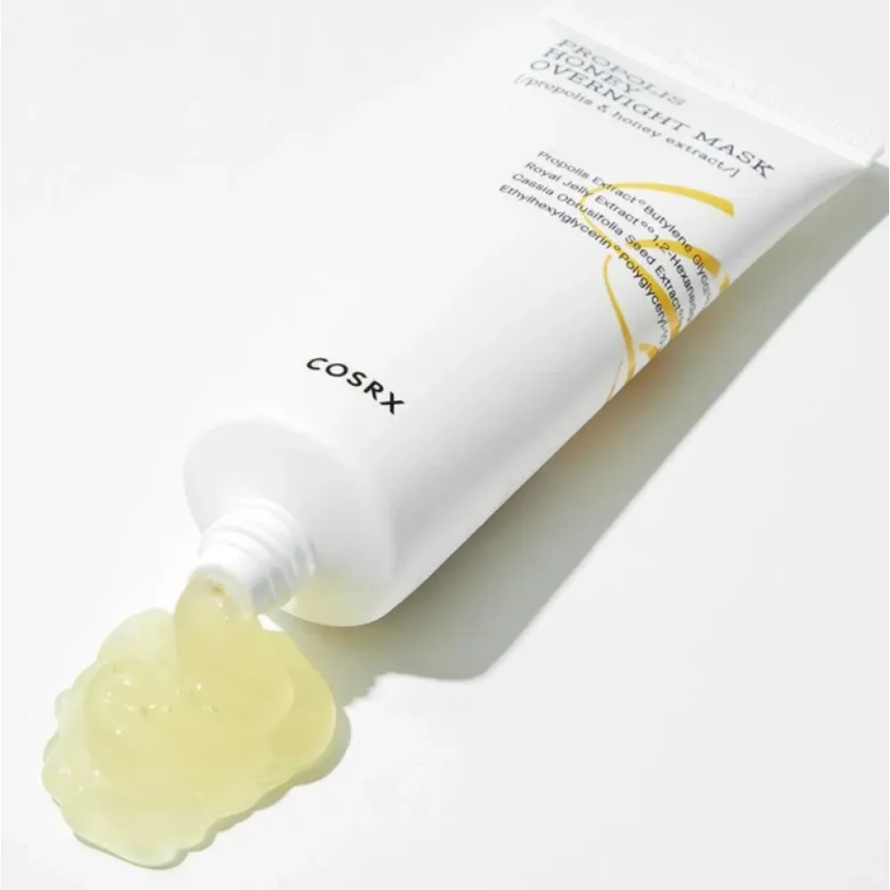COSRX Full Fit Propolis Honey Overnight Mask - Питательная ночная маска‑масло для лица с экстрактом прополиса, 60ml
