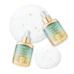 FarmStay Gold Collagen Nourishing Ampoule - Питательная ампульная сыворотка с коллагеном и частицами золота, 35ml