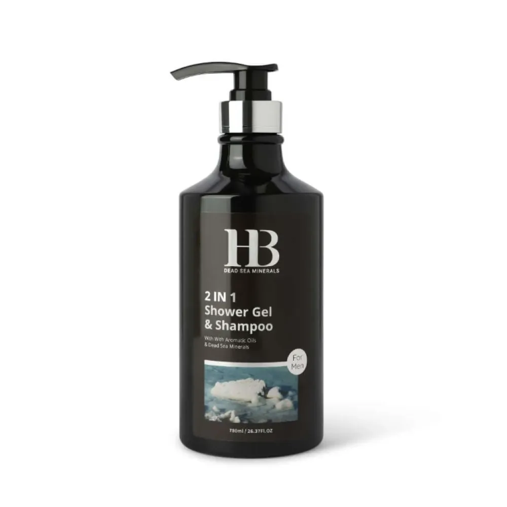 HEALTH&BEAUTY Shower Gel & Shampoo For Men - Мужской шампунь-гель для душа, 780ml (H&B00092)
