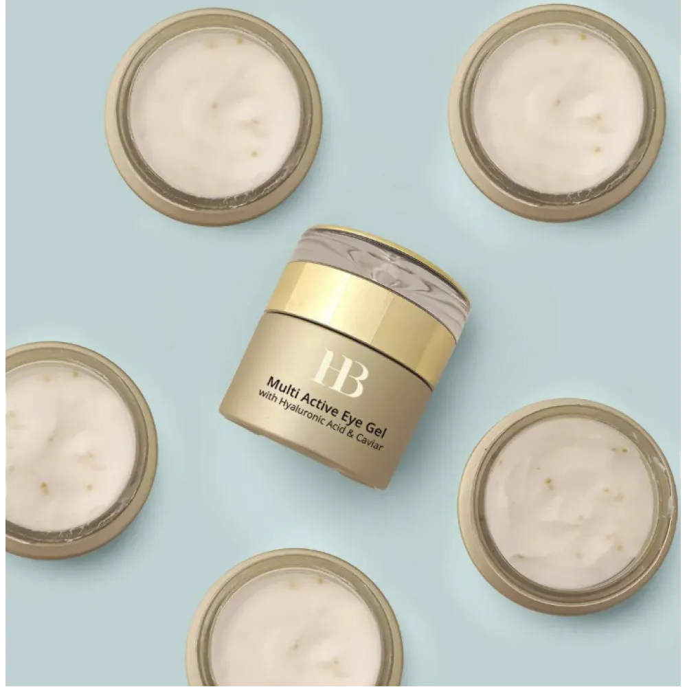 H&B PREMIUM LINE Multi-Active Eye Gel with Hyaluronic acid and Caviar - Мультиактивный гель для глаз с гиалуроновой кислотой и икрой, 50ml (h&b-gel)