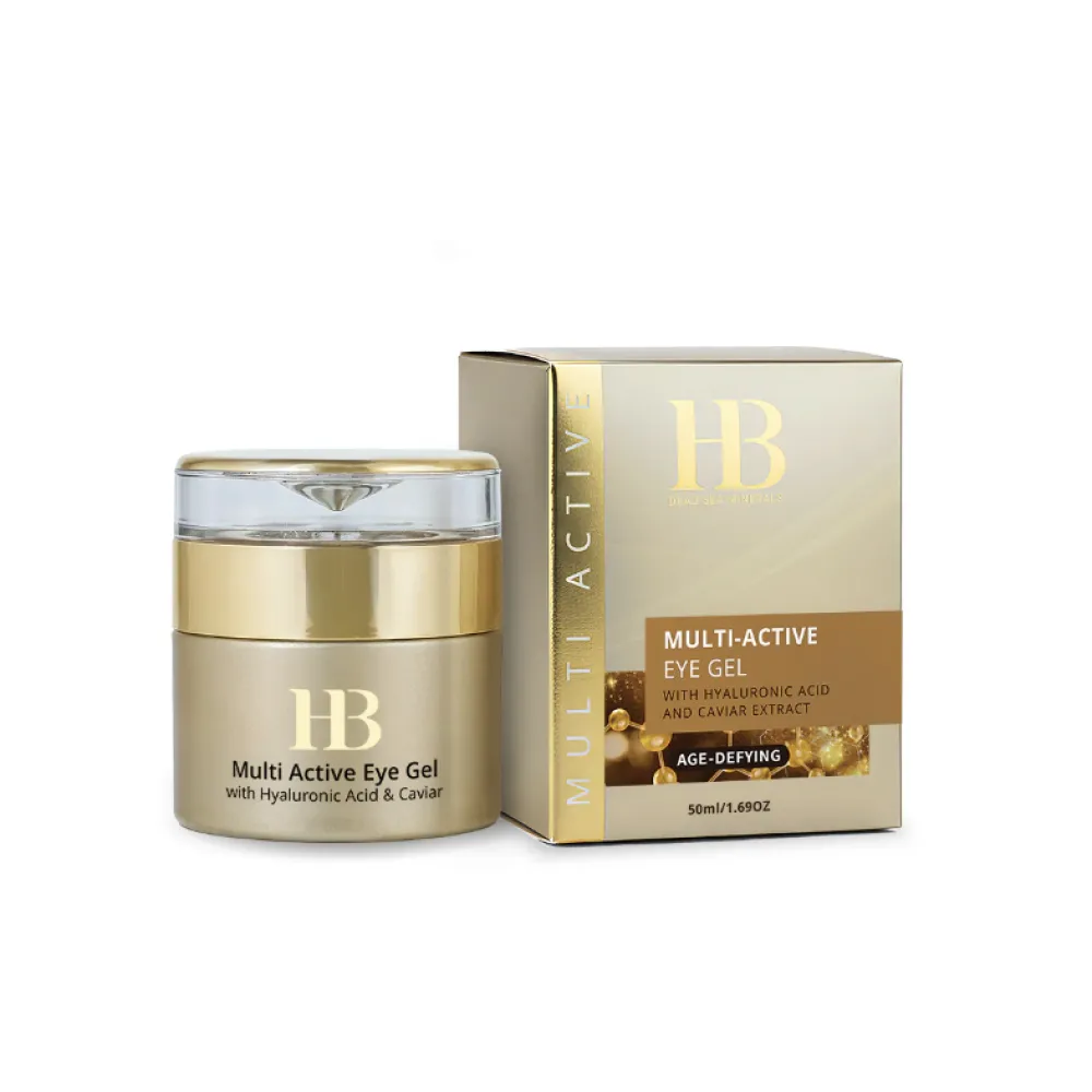 H&B PREMIUM LINE Multi-Active Eye Gel with Hyaluronic acid and Caviar - Мультиактивный гель для глаз с гиалуроновой кислотой и икрой, 50ml (h&b-gel)