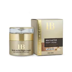 H&B PREMIUM LINE Multi-Active Night Cream with Hyaluronic acid and Caviar Extract  - Мультиактивный ночной крем с гиалуроновой кислотой и экстрактом икры