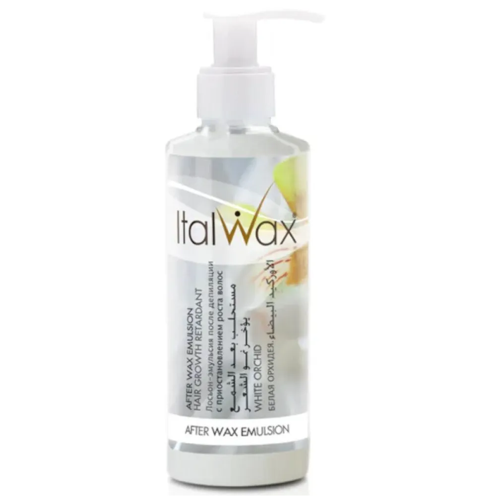 Italwax After Wax Emulsion Hair Growth Retardant White Orchid - Лосьон-эмульсия после депиляции с белой орхидеей, 100ml