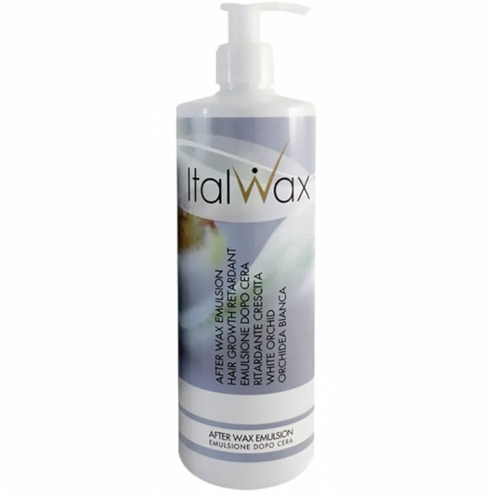 Italwax After Wax Emulsion Hair Growth Retardant White Orchid - Эмульсия после ваксации с белой орхидеей, замедляющая рост волос, 500ml