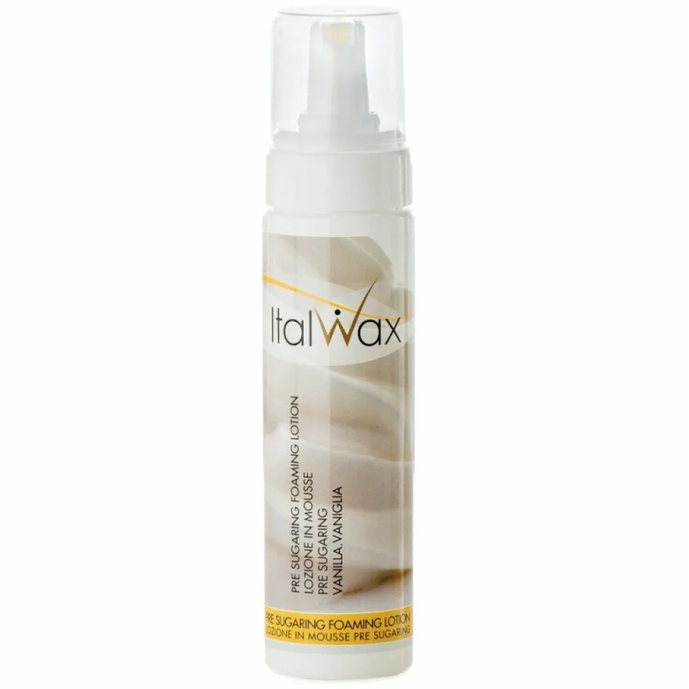 ItalWax Pre Sugaring Foaming Lotion Vanilla - Лосьон-пена перед шугарингом Ваниль