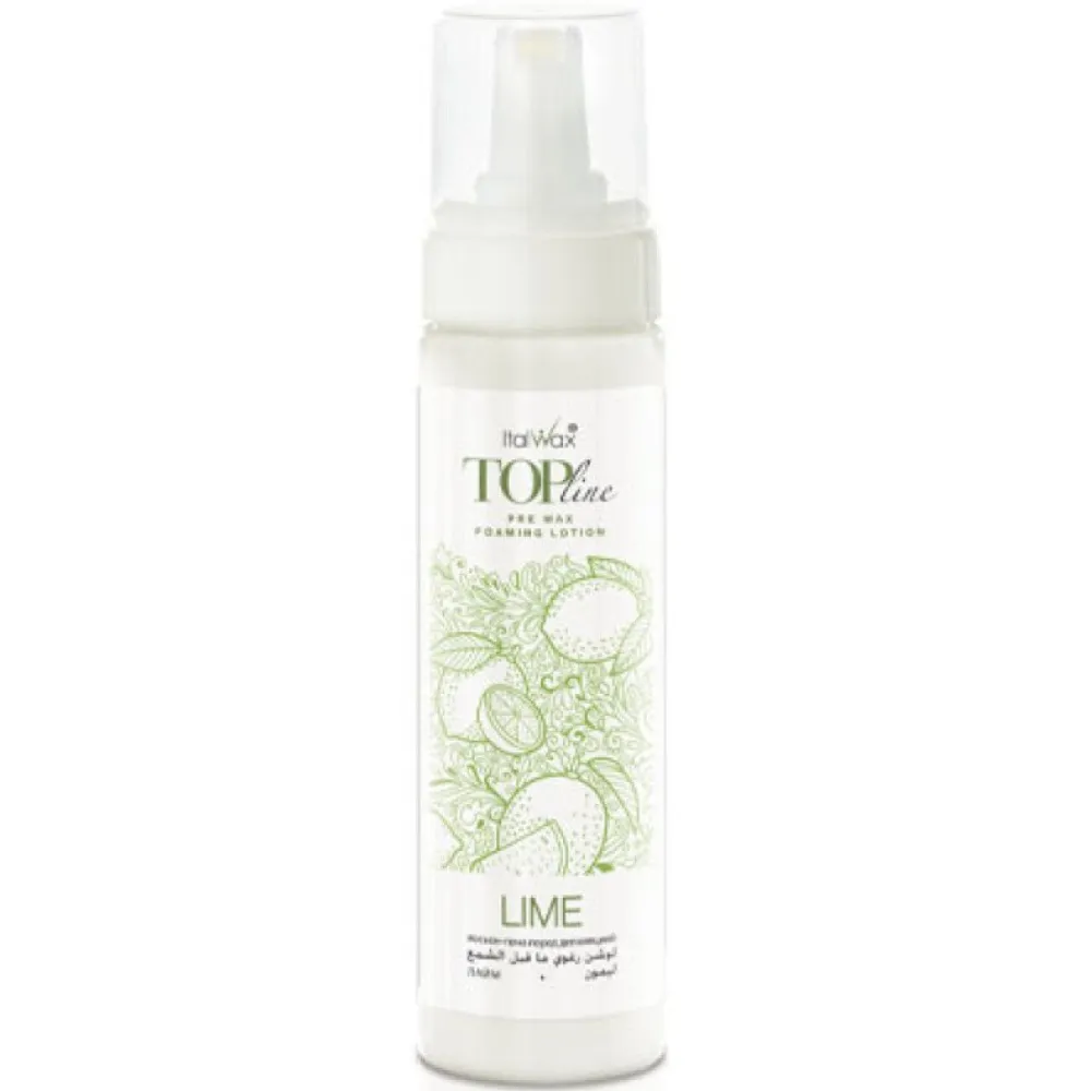ItalWax Top Line Pre Wax Foaming Lotion LIME - Лосьон-пенка перед ваксацией с Лаймом, 200ml (CPWF200)