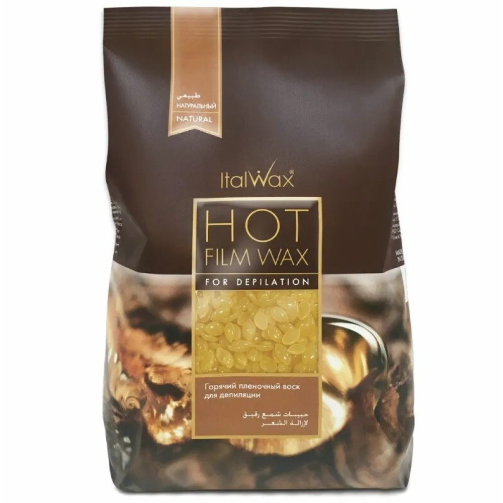 ItalWax Hot Film Wax NATURAL - Прозрачный плёночный воск НАТУРАЛЬНЫЙ, 1000g