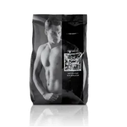 ItalWax Hot Film Wax Pour HOMME, 1000g - Прозрачный плёночный воск Мужской, 1000g