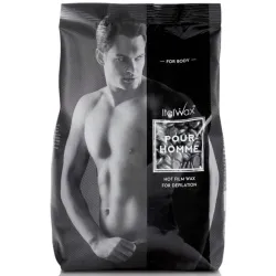 ItalWax Hot Film Wax Pour HOMME - Прозрачный плёночный воск Мужской, 1000гр.