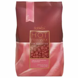 ItalWax Hot Film Wax ROSE - Воск для депиляции пленочный Роза, 1000гр.