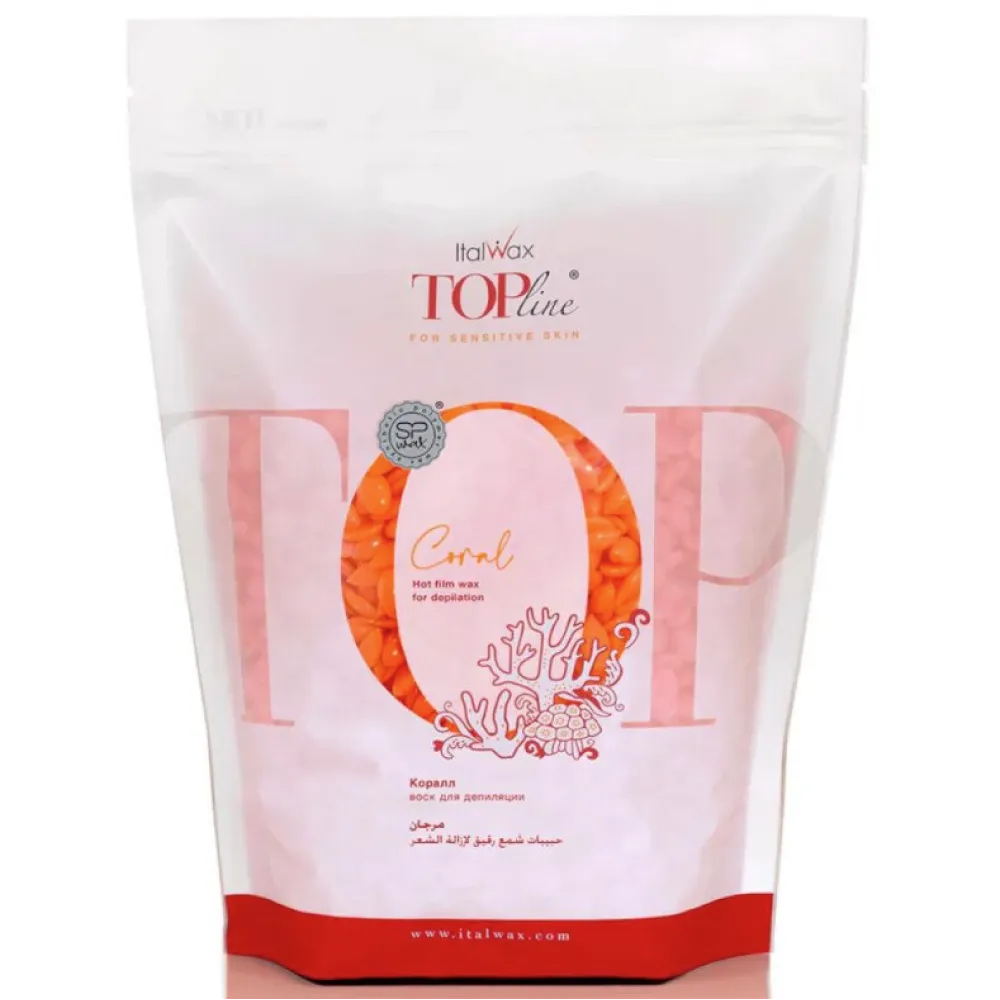 ItalWax Top Formula CORAL - Твёрдый воск в гранулах для чувствительной кожи, 750gr.