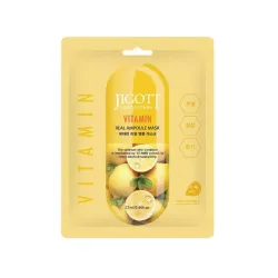 Jigott Vitamin Real Ampoule Mask - Тканевая маска с витаминами, 27ml
