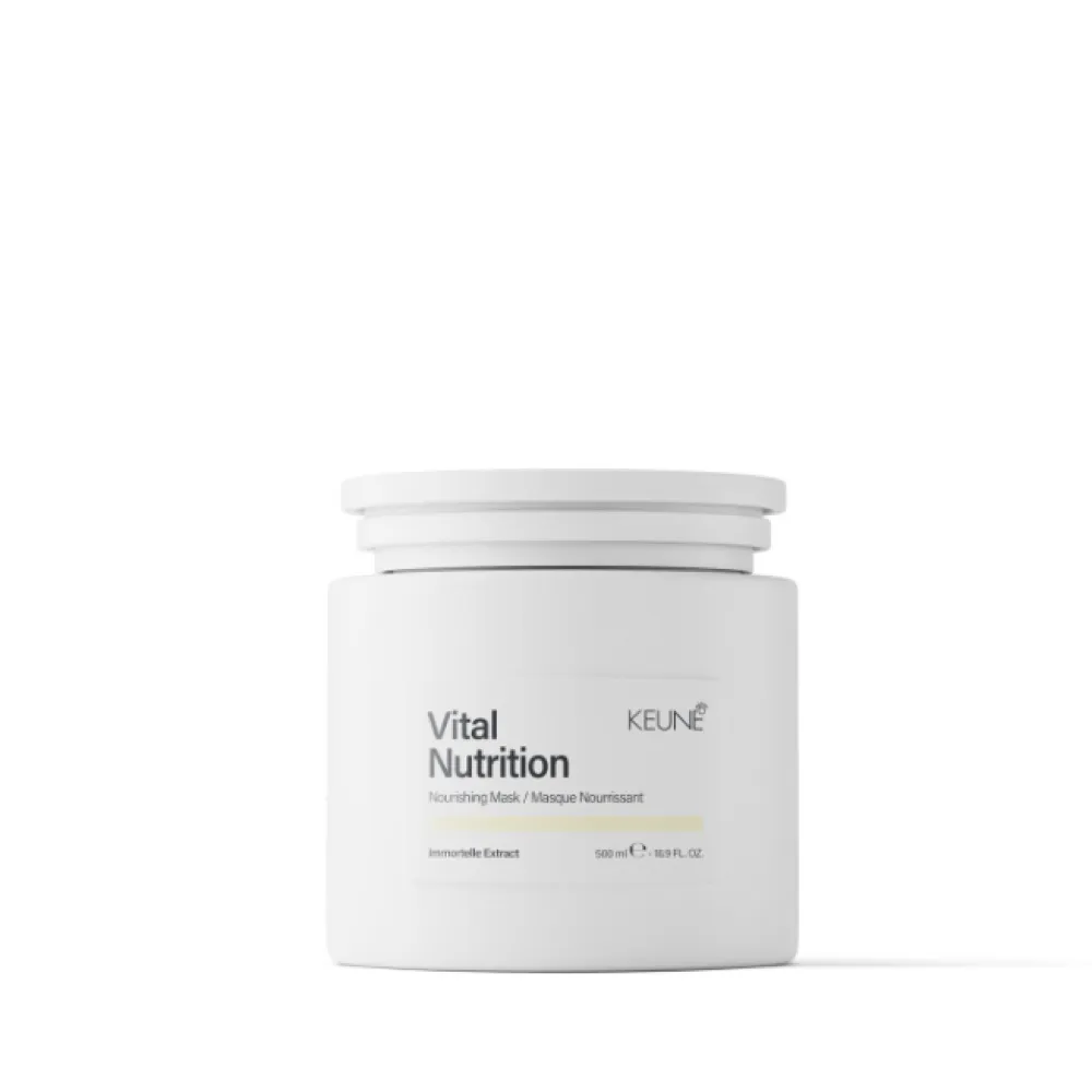 KEUNE Vital Nutrition Mask - Профессиональная питательная маска для сухих, ломких и поврежденных волос, 500ml