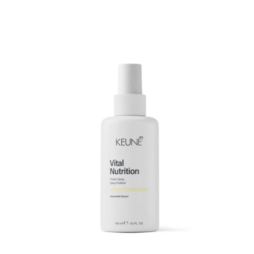KEUNE Vital Nurition Protein Spray - Профессиональный несмываемый протеиновый спрей для восстановления, укрепления и защиты сухих, ломких и поврежденных волос, 150ml