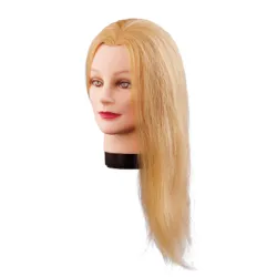 Голова-манекен Lilly, blonde - с натуральными волосами, 40cm