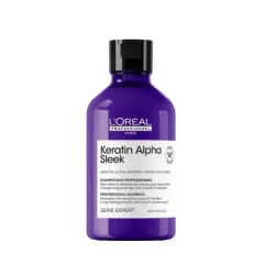 L'Oreal Professionnel Serie Expert Keratine Alpha Sleek Shampoo - Бессульфатный шампунь для гладкости волос, 300мл