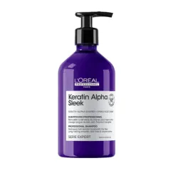 L'Oreal Professionnel Serie Expert Keratine Alpha Sleek Shampoo - Бессульфатный шампунь для гладкости волос, 500мл