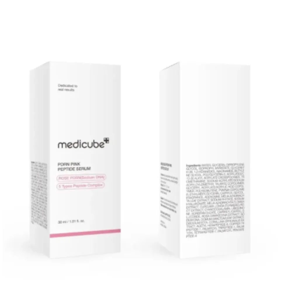 MEDICUBE PDRN Pink Peptide Serum - Высокоэффективная антивозрастная сыворотка с тройным комплексом коллагена, 30ml (108053)