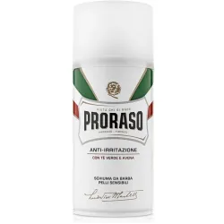 PRORASO Sensitive Shaving Foam Green Tea - Пена для бритья для чувствительной кожи с зелёным чаем, 300ml
