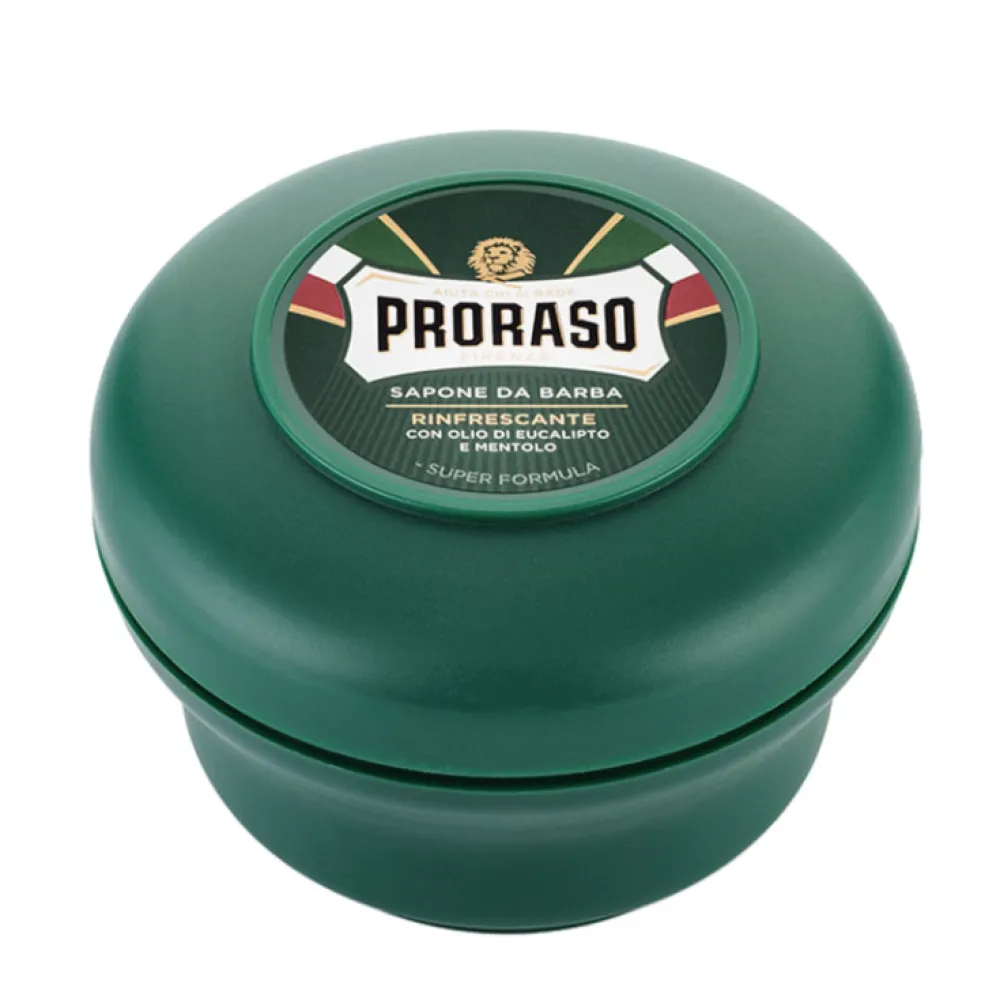 PRORASO Refreshing Shaving Soap With Eucalyptus Oil And Menthol - Мыло для бритья с маслом эвкалипта и ментола, 150ml