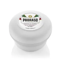 PRORASO Sensitive Shaving Soap With Green Tea Extract - Мыло для бритья с экстрактом зелёного чая, 150ml