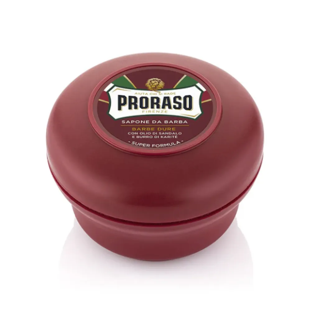 PRORASO Coarse Shaving Soap With Sandalwood and Shea butter - Мыло для бритья с маслом ши и сандалом, 150ml