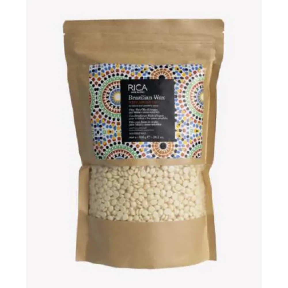 RICA Brazilian Argan Wax Beads - Плёночный воск в гранулах с маслом арганы, 800гр. (ERICA113)